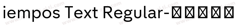 iempos Text Regular字体转换